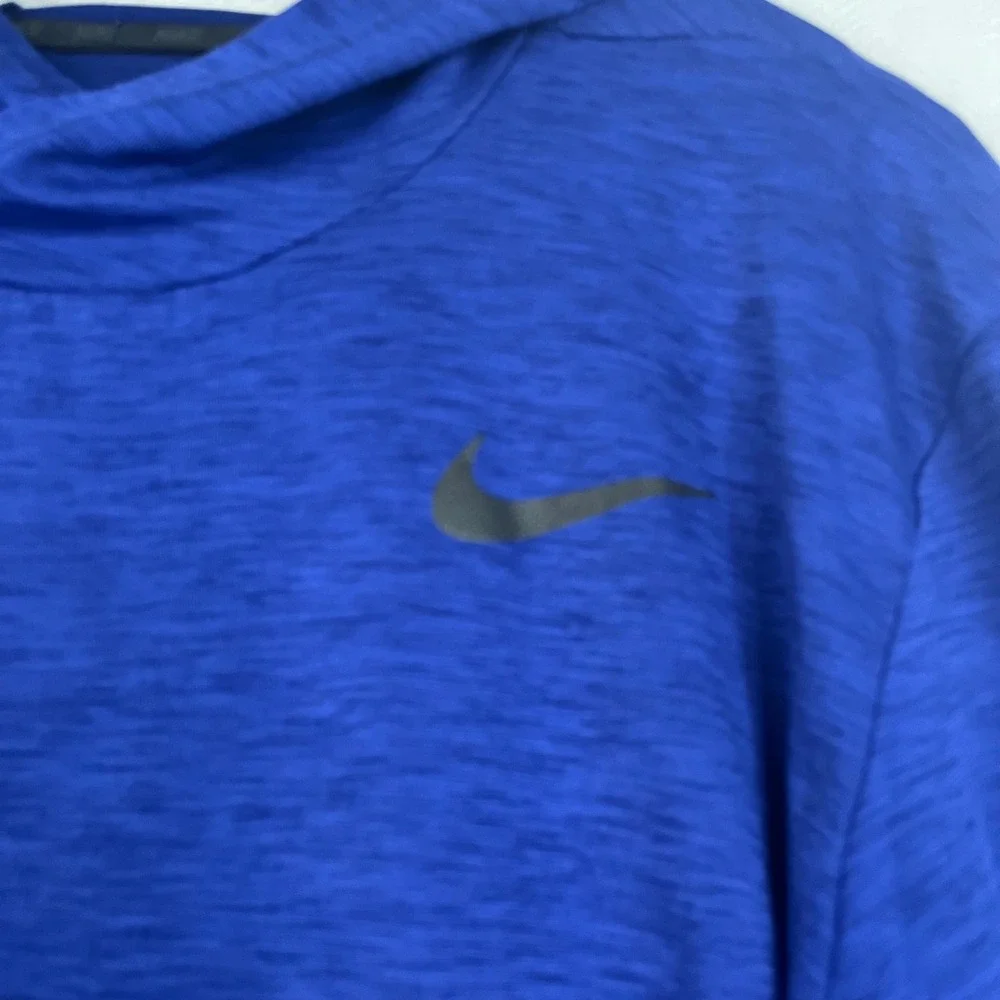 Nike Dri-FIT Mens XL Blue Heathered Lightweight Training Hoodie SP170901LMJ